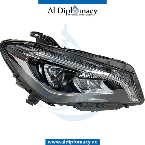 Right Headlight, STATIC Led, EMPTY for Mercedes-Benz CLA Class W117 (2013-2022) models